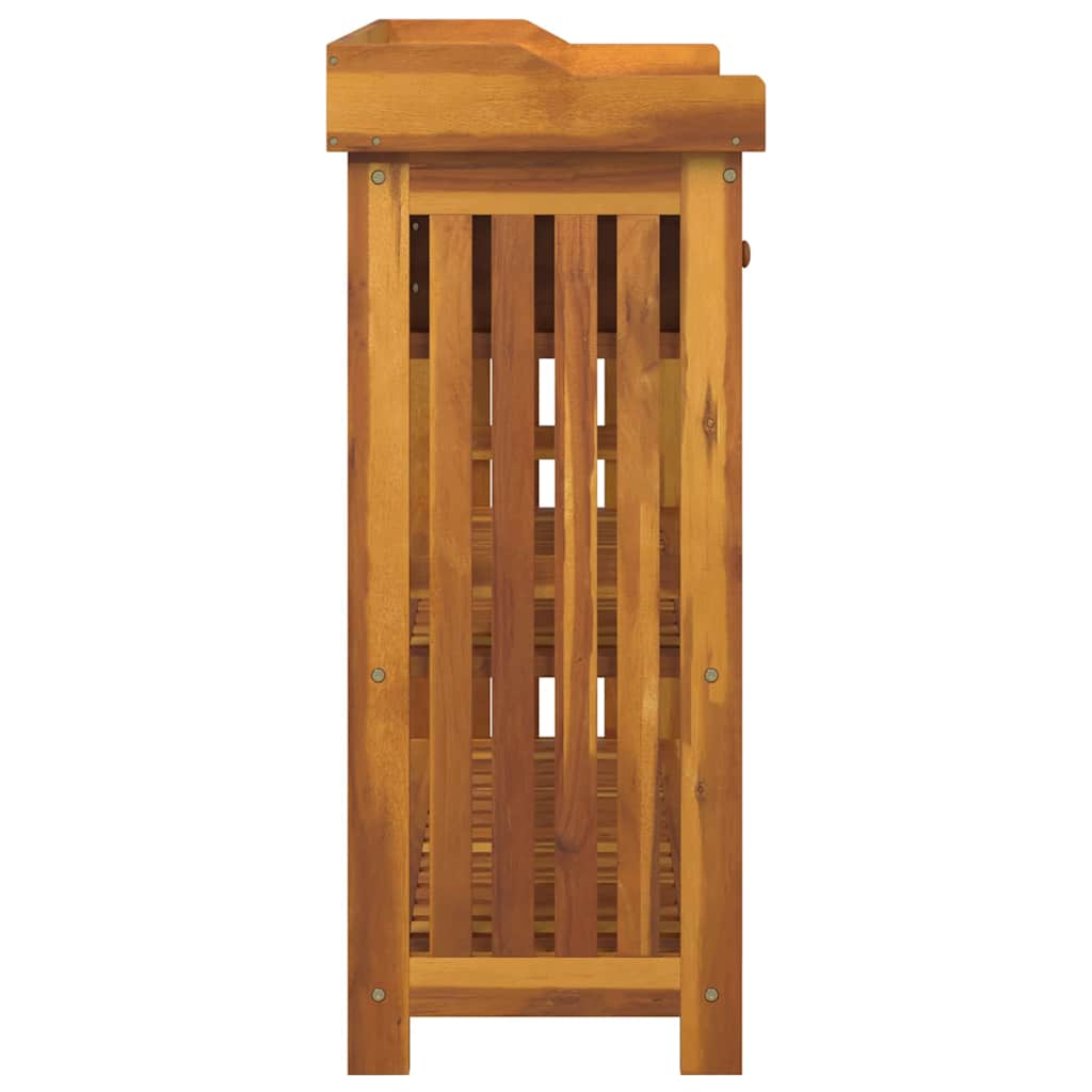 Garten-Schrank mit Schubladen mit Regal Braun 93 x 41.5 x 98cm