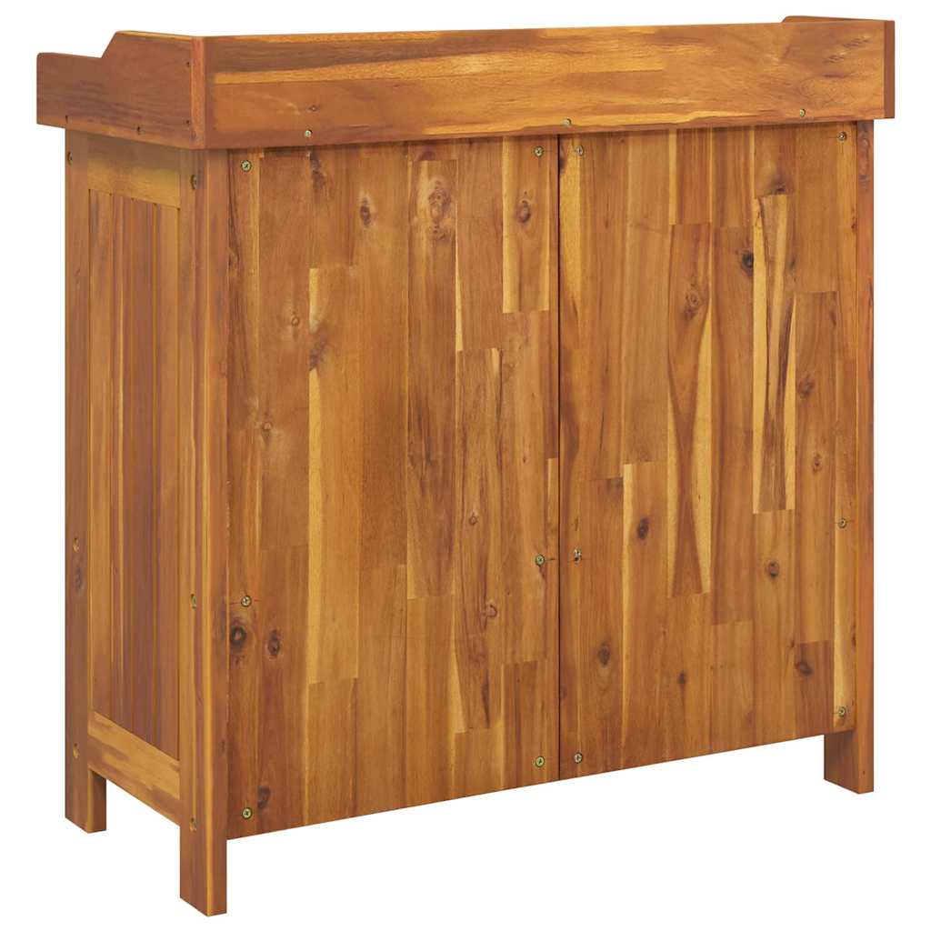 Garten-Schrank mit Schubladen mit Tür Braun 78 x 36.5 x 78cm