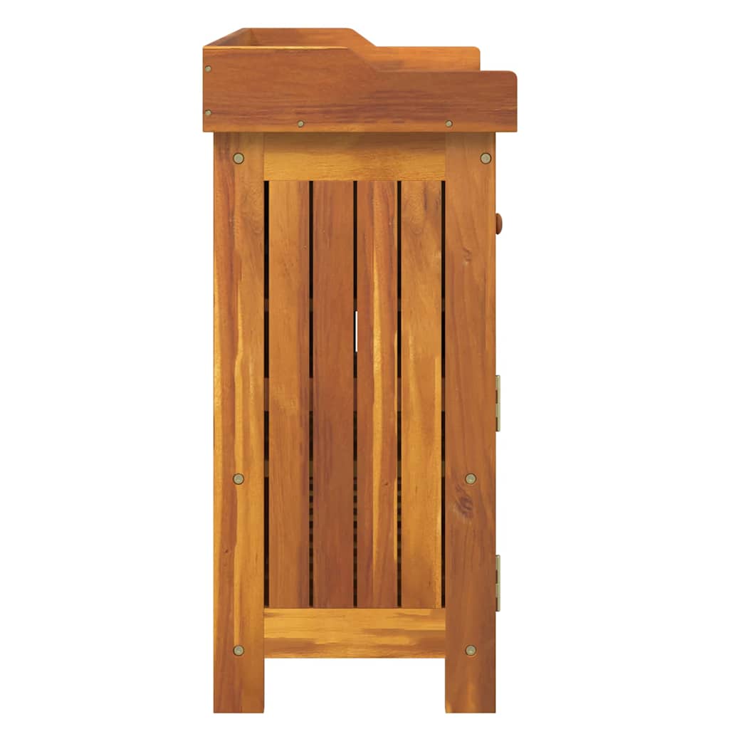 Garten-Schrank mit Schubladen mit Tür Braun 78 x 36.5 x 78cm