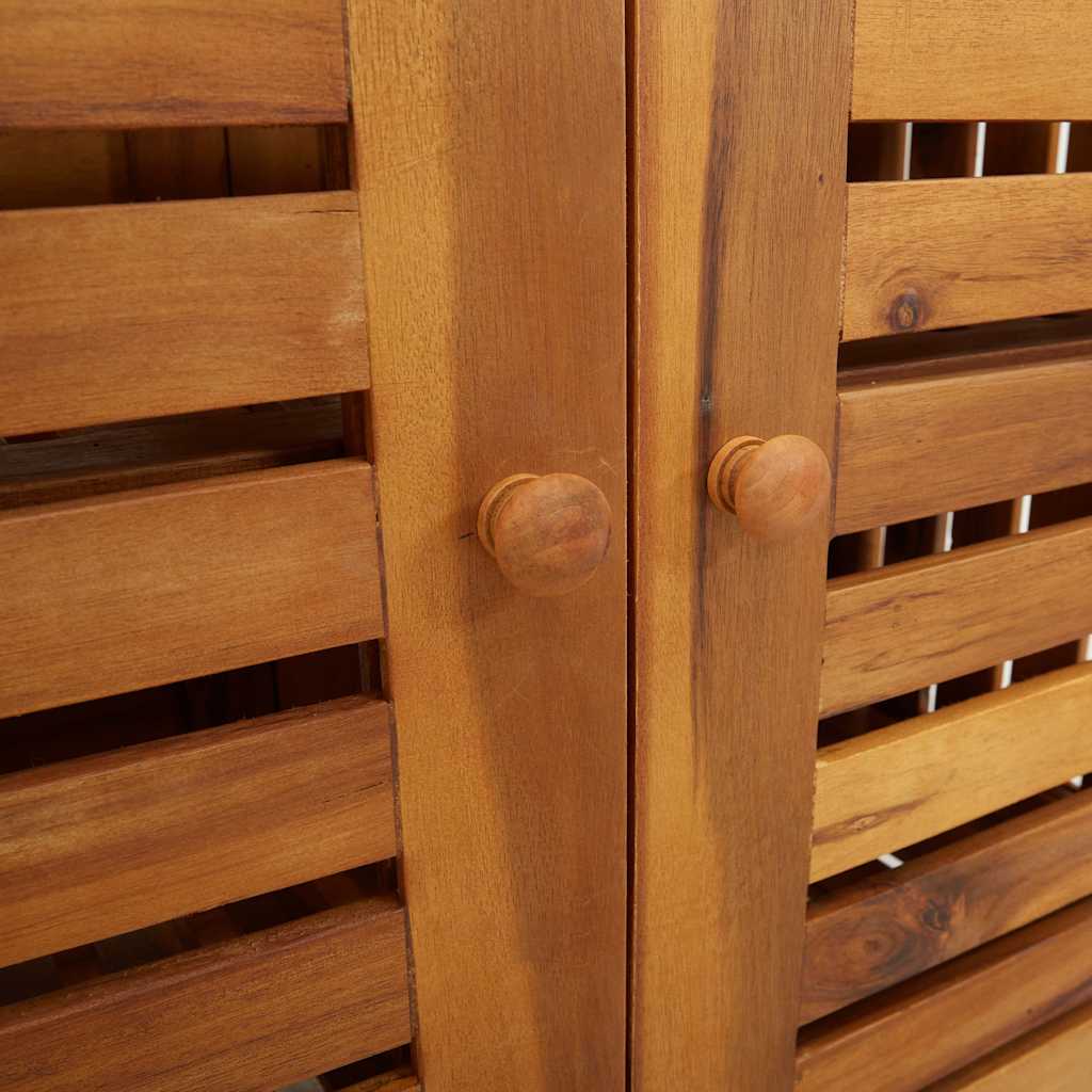 Garten-Schrank mit Speicher mit Tür Braun 75 x 35 x 70cm