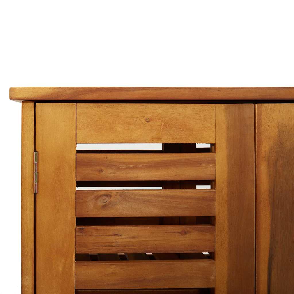 Garten-Schrank mit Speicher mit Tür Braun 75 x 35 x 70cm
