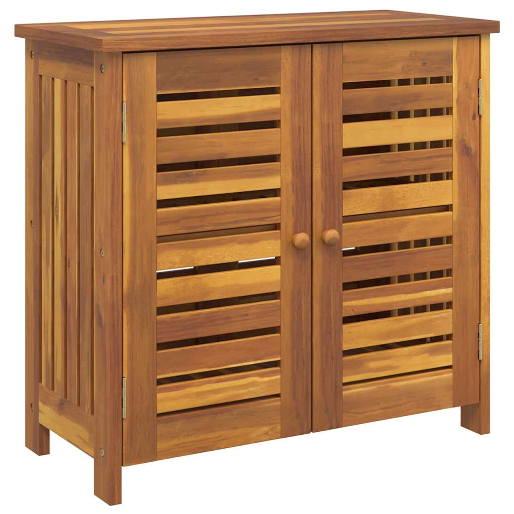 Garten-Schrank mit Speicher mit Tür Braun 75 x 35 x 70cm