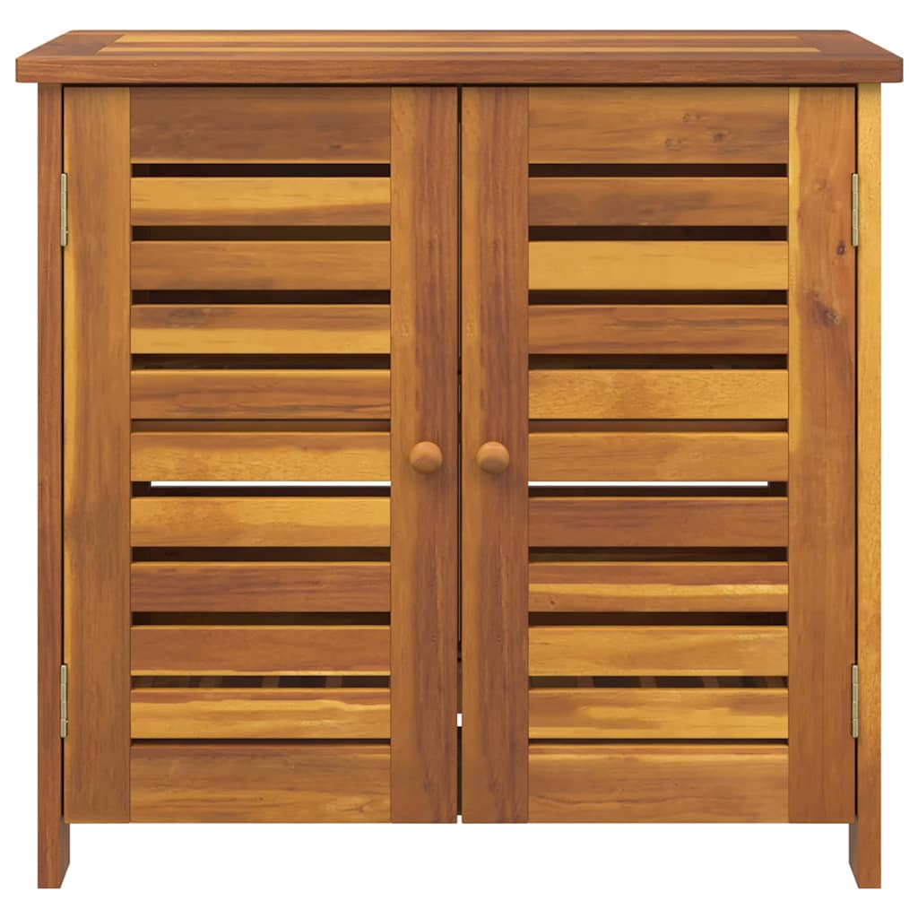 Garten-Schrank mit Speicher mit Tür Braun 75 x 35 x 70cm