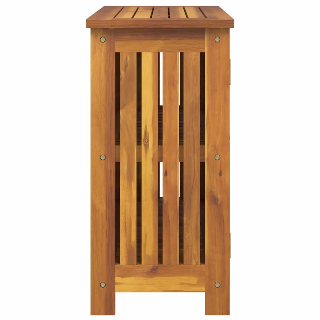 Garten-Schrank mit Speicher mit Tür Braun 75 x 35 x 70cm