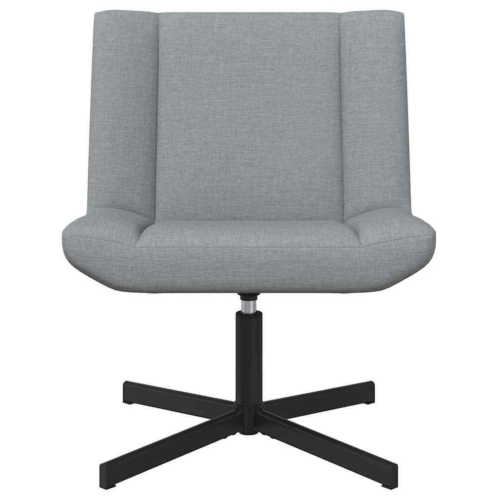 Drehstuhl Hellgrau 63 x 75 x 76 cm Stoff