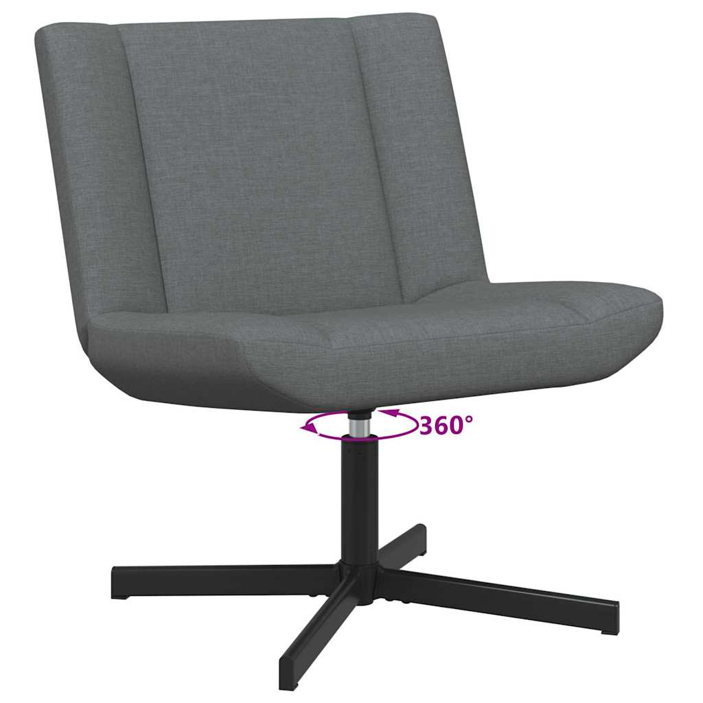 Drehstuhl Dunkelgrau 63 x 75 x 76 cm Stoff