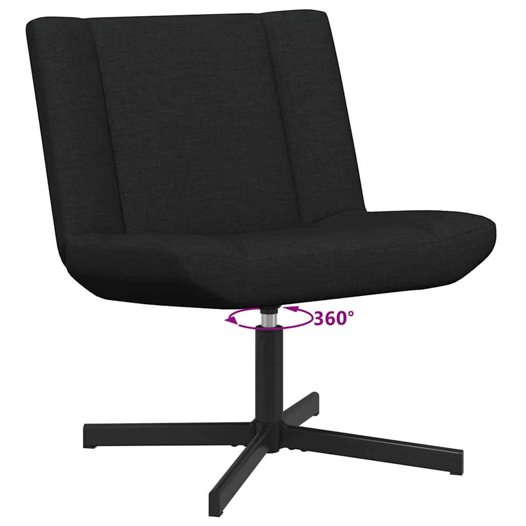Drehstuhl Schwarz 63 x 75 x 76 cm Stoff
