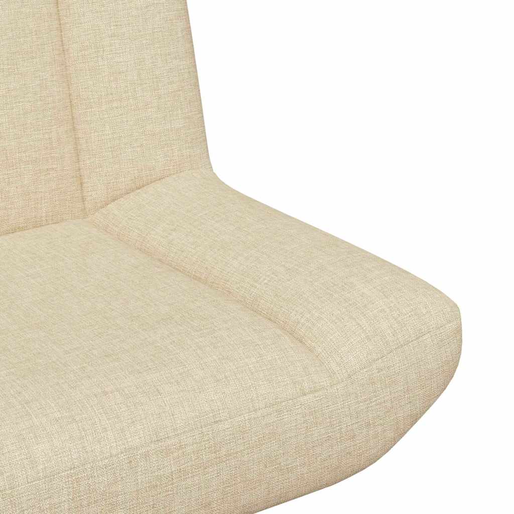 Drehstuhl Creme 63 x 75 x 76 cm Stoff