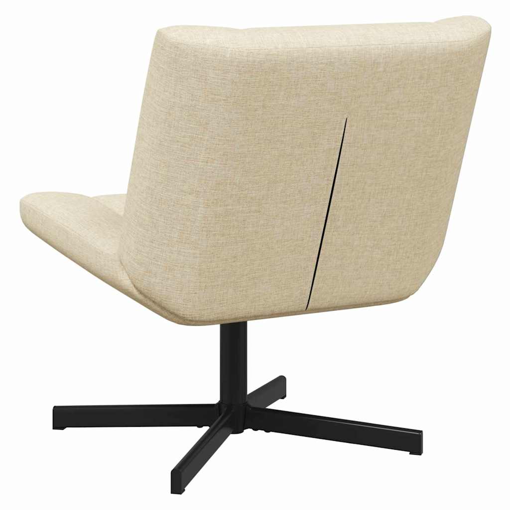 Drehstuhl Creme 63 x 75 x 76 cm Stoff