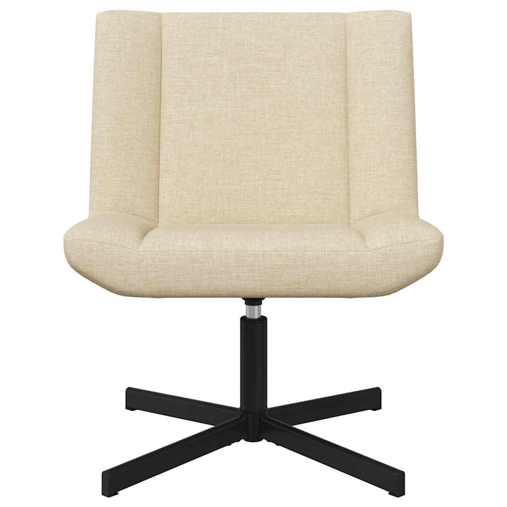 Drehstuhl Creme 63 x 75 x 76 cm Stoff