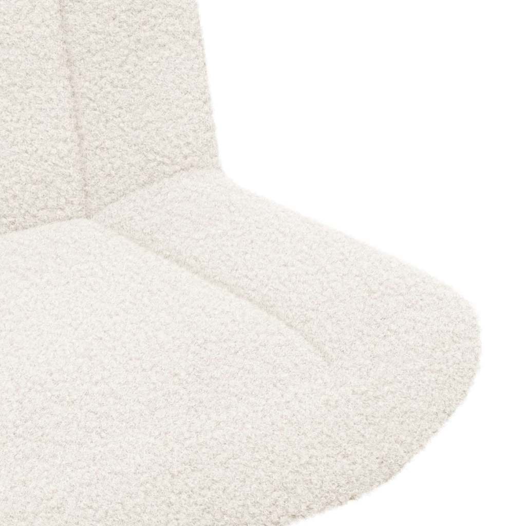 Drehstuhl Creme 63 x 75 x 76 cm Stoff
