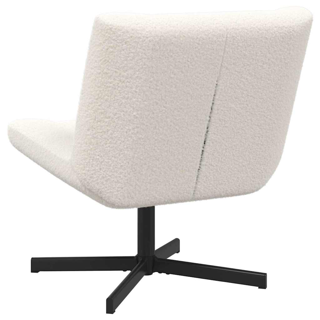 Drehstuhl Creme 63 x 75 x 76 cm Stoff