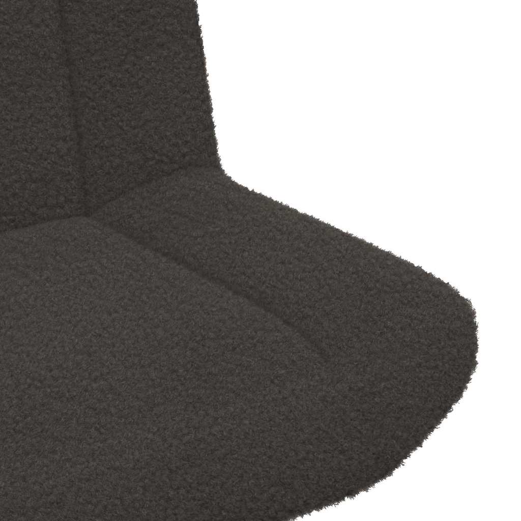 Drehstuhl Dunkelgrau 63 x 75 x 76 cm Stoff