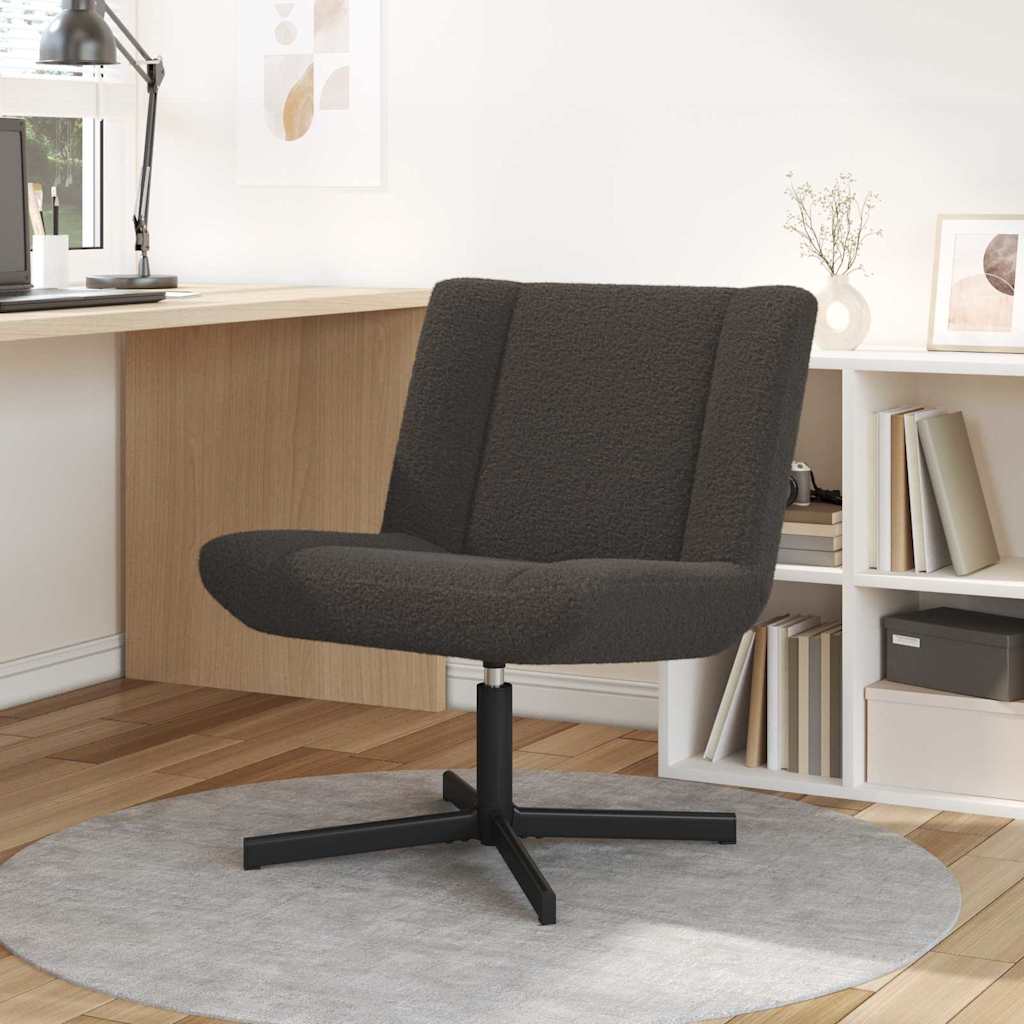 Drehstuhl Dunkelgrau 63 x 75 x 76 cm Stoff