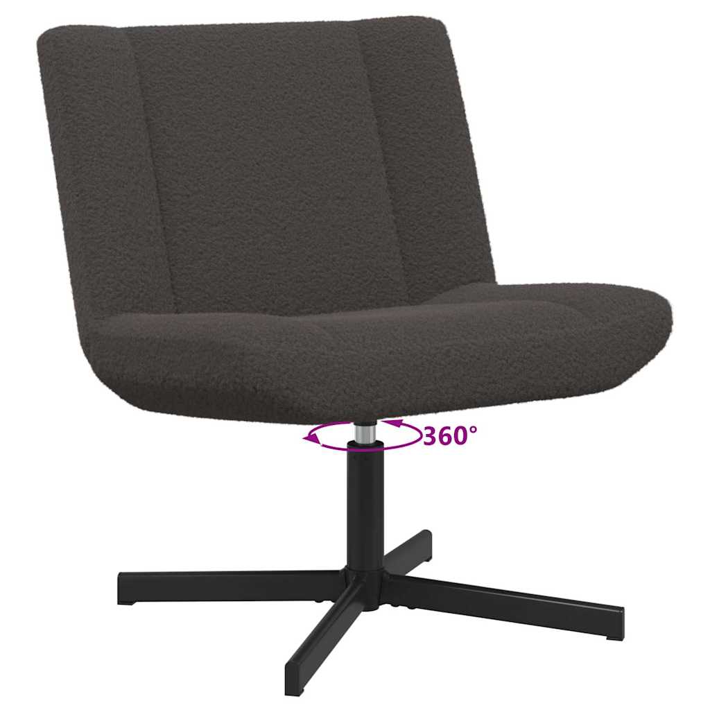 Drehstuhl Dunkelgrau 63 x 75 x 76 cm Stoff
