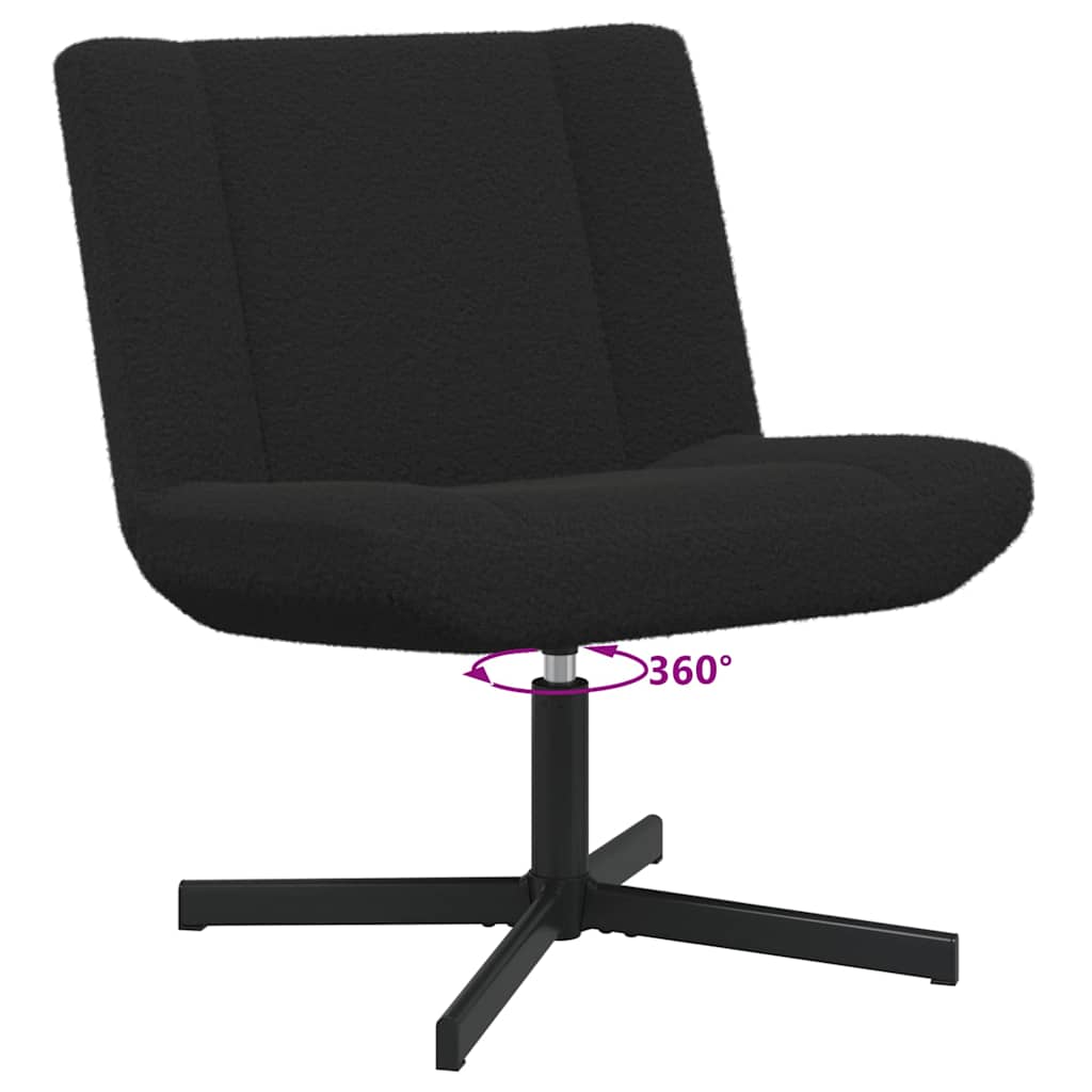 Drehstuhl Schwarz 63 x 75 x 76 cm Stoff