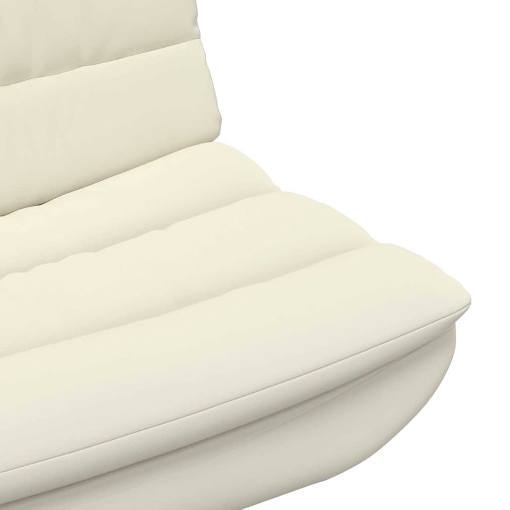 Drehstuhl Creme 63 x 75 x 76 cm Kunstleder