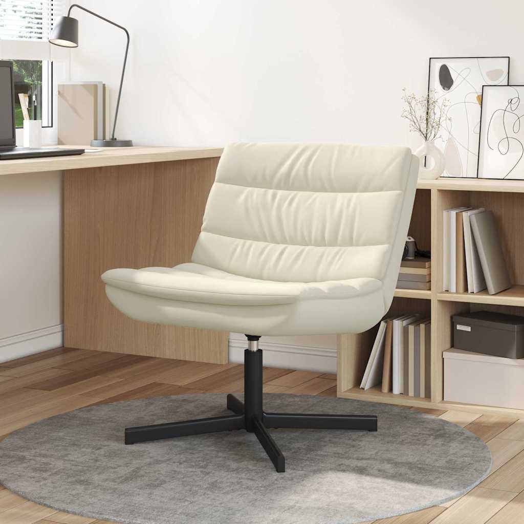 Drehstuhl Creme 63 x 75 x 76 cm Kunstleder