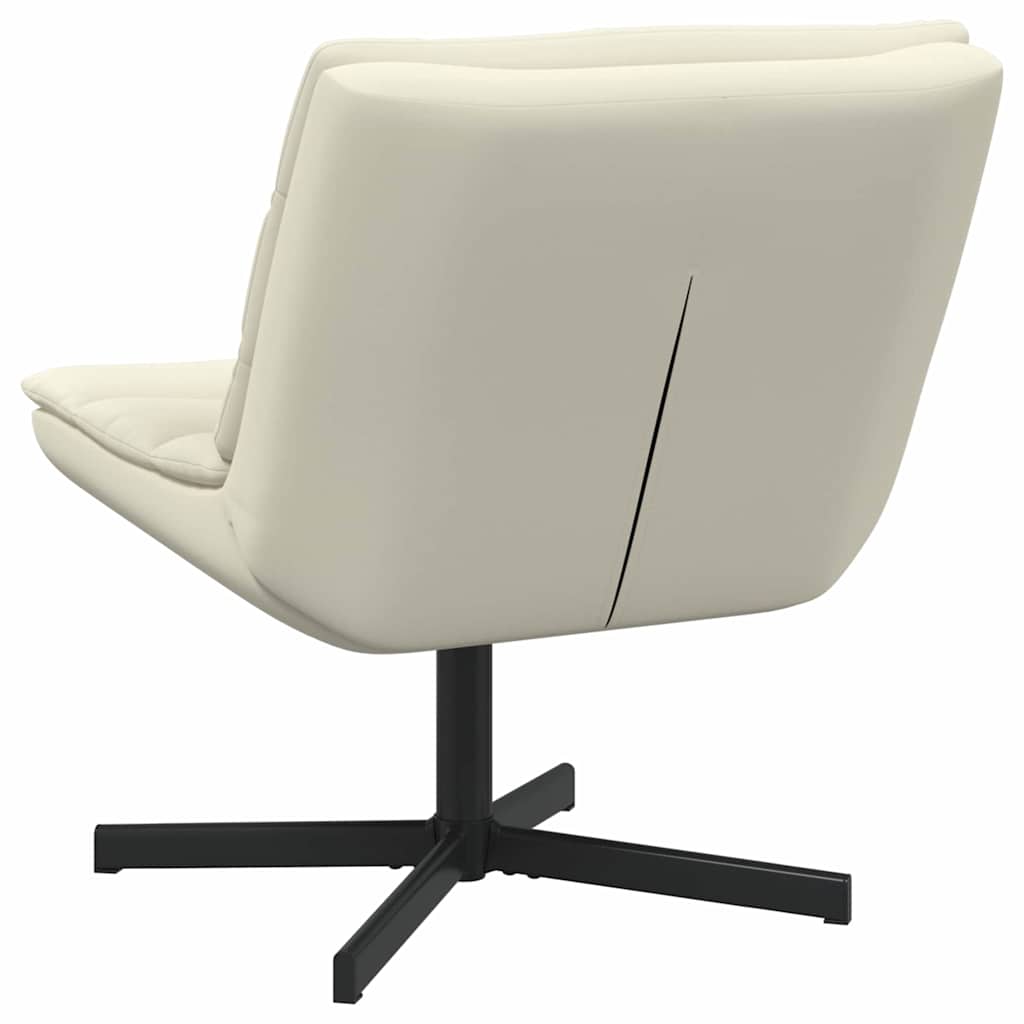 Drehstuhl Creme 63 x 75 x 76 cm Kunstleder
