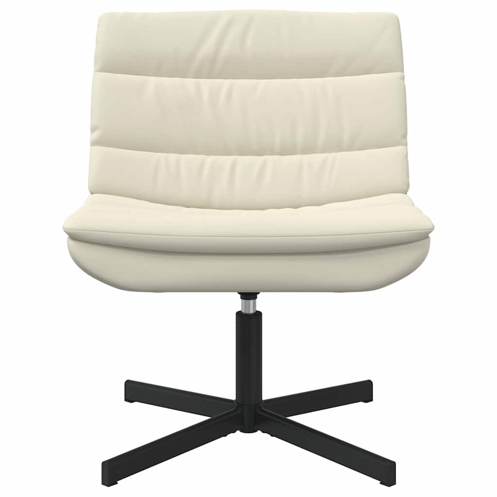 Drehstuhl Creme 63 x 75 x 76 cm Kunstleder