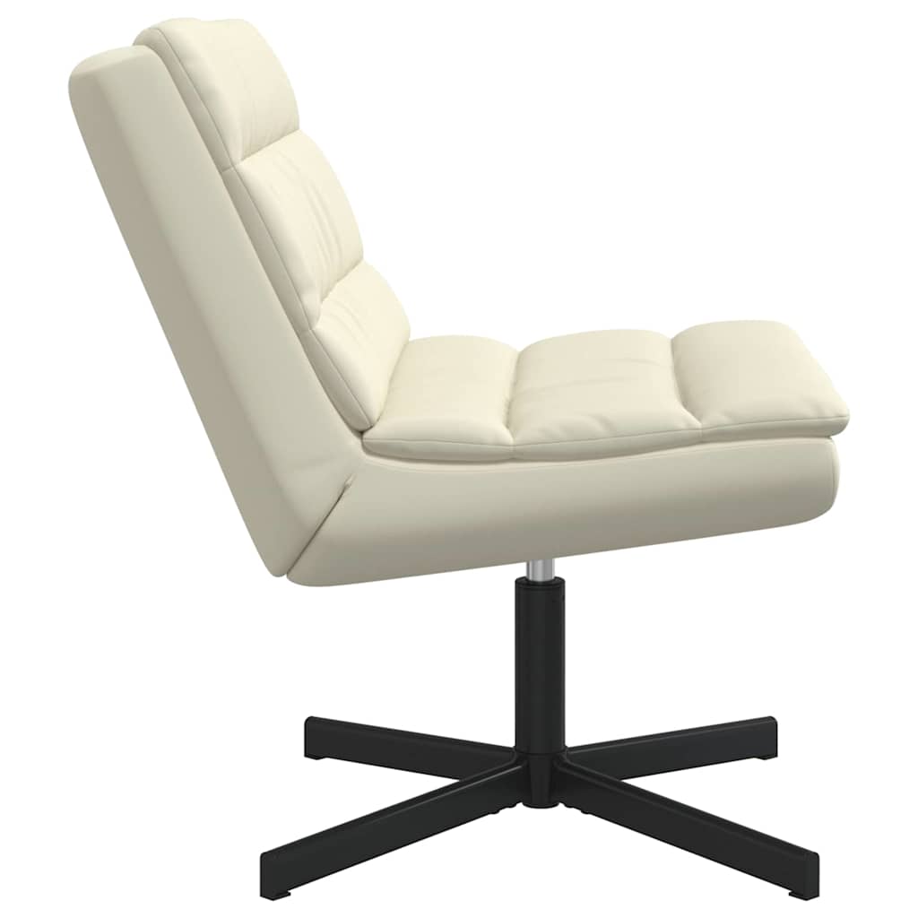 Drehstuhl Creme 63 x 75 x 76 cm Kunstleder