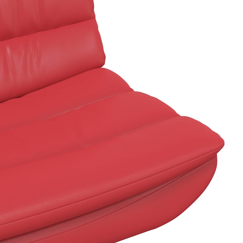 Drehstuhl Rot 63 x 75 x 76 cm Kunstleder