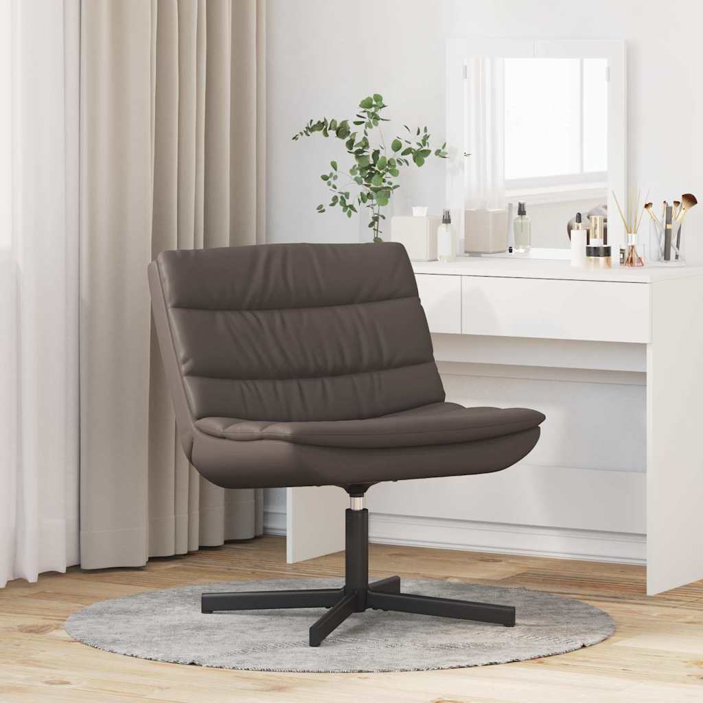 Drehstuhl Braun 63 x 75 x 76 cm Kunstleder