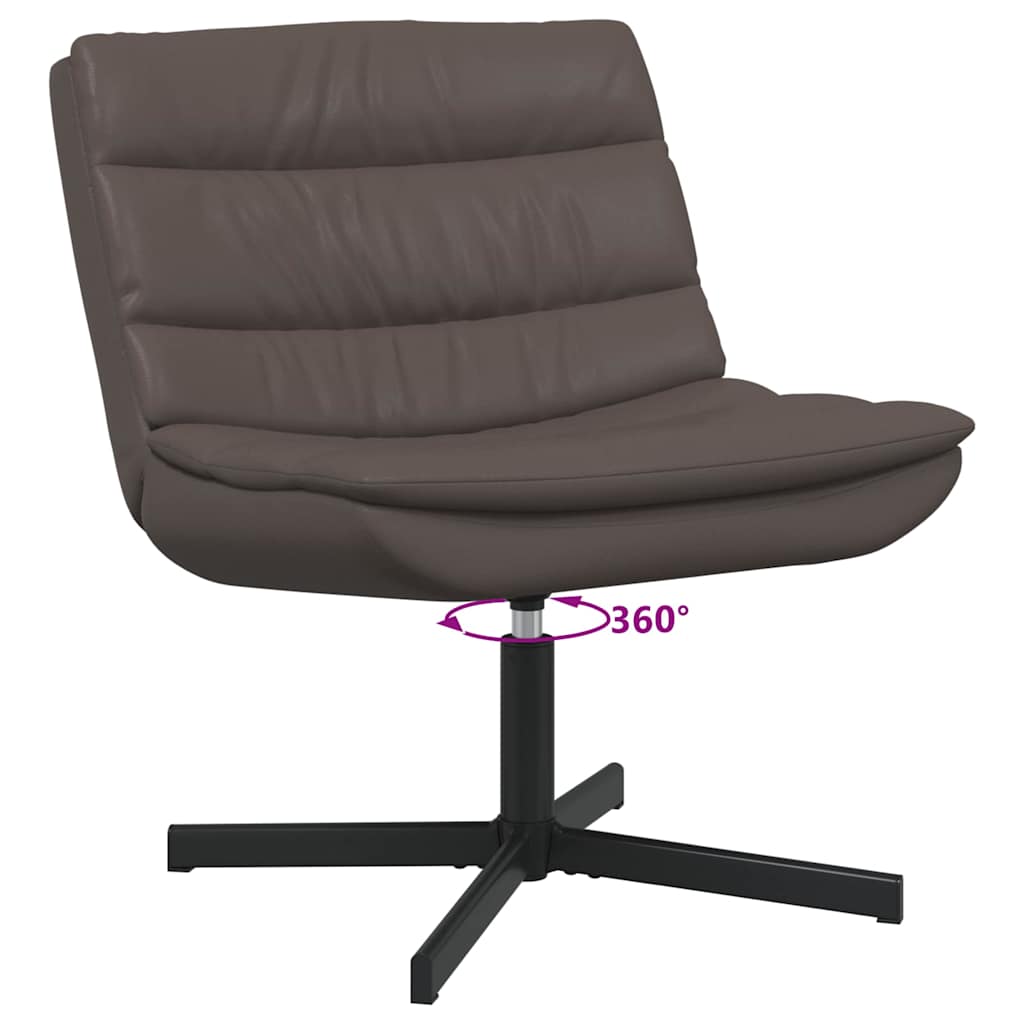 Drehstuhl Braun 63 x 75 x 76 cm Kunstleder