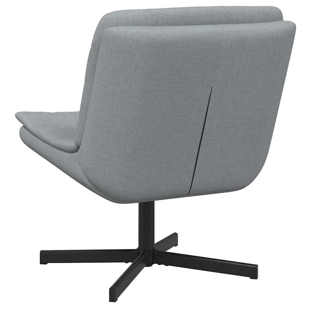 Drehstuhl Hellgrau 63 x 75 x 76 cm Stoff