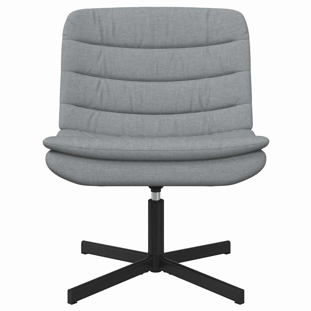 Drehstuhl Hellgrau 63 x 75 x 76 cm Stoff
