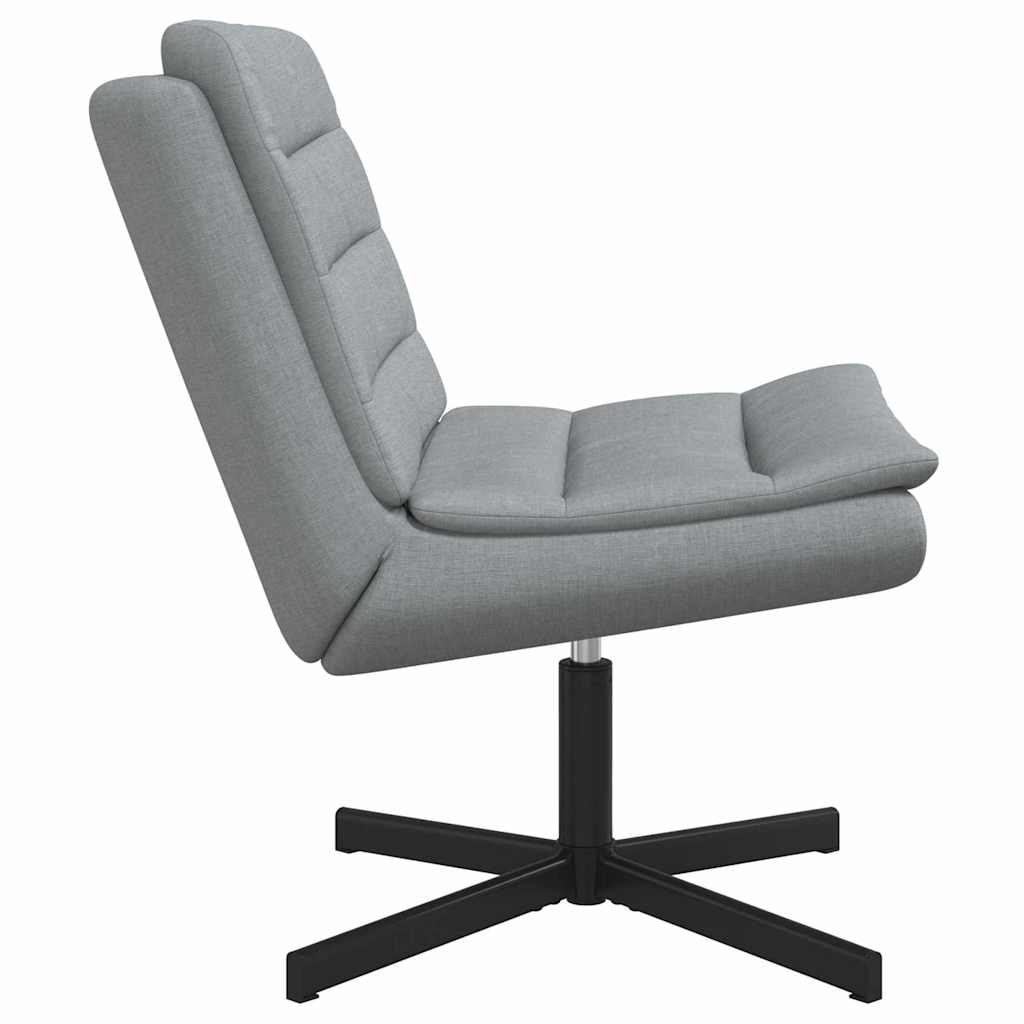 Drehstuhl Hellgrau 63 x 75 x 76 cm Stoff