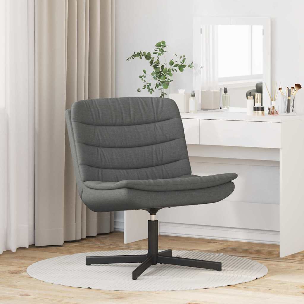 Drehstuhl Dunkelgrau 63 x 75 x 76 cm Stoff