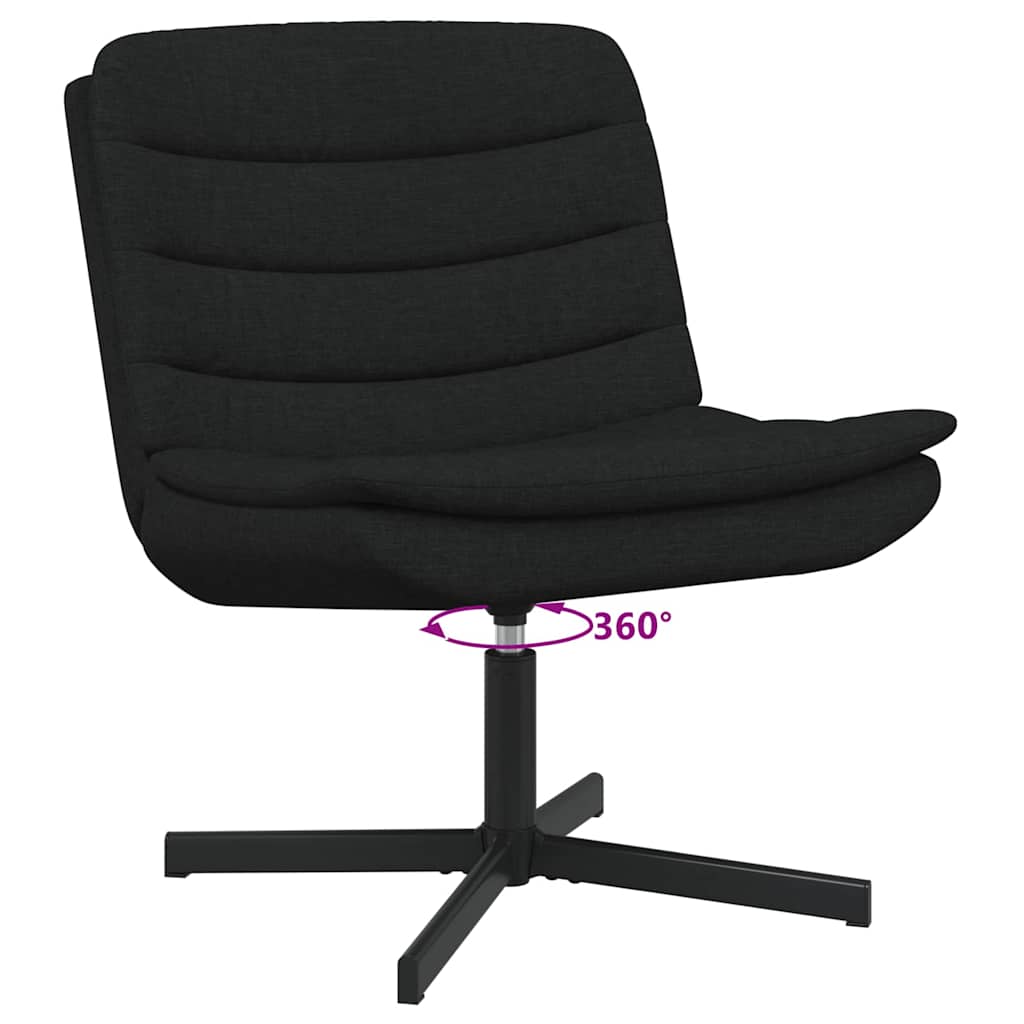 Drehstuhl Schwarz 63 x 75 x 76 cm Stoff