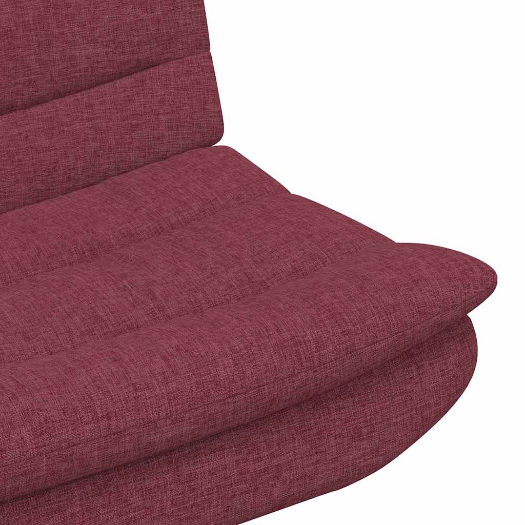 Drehstuhl Weinrot 63 x 75 x 76 cm Stoff
