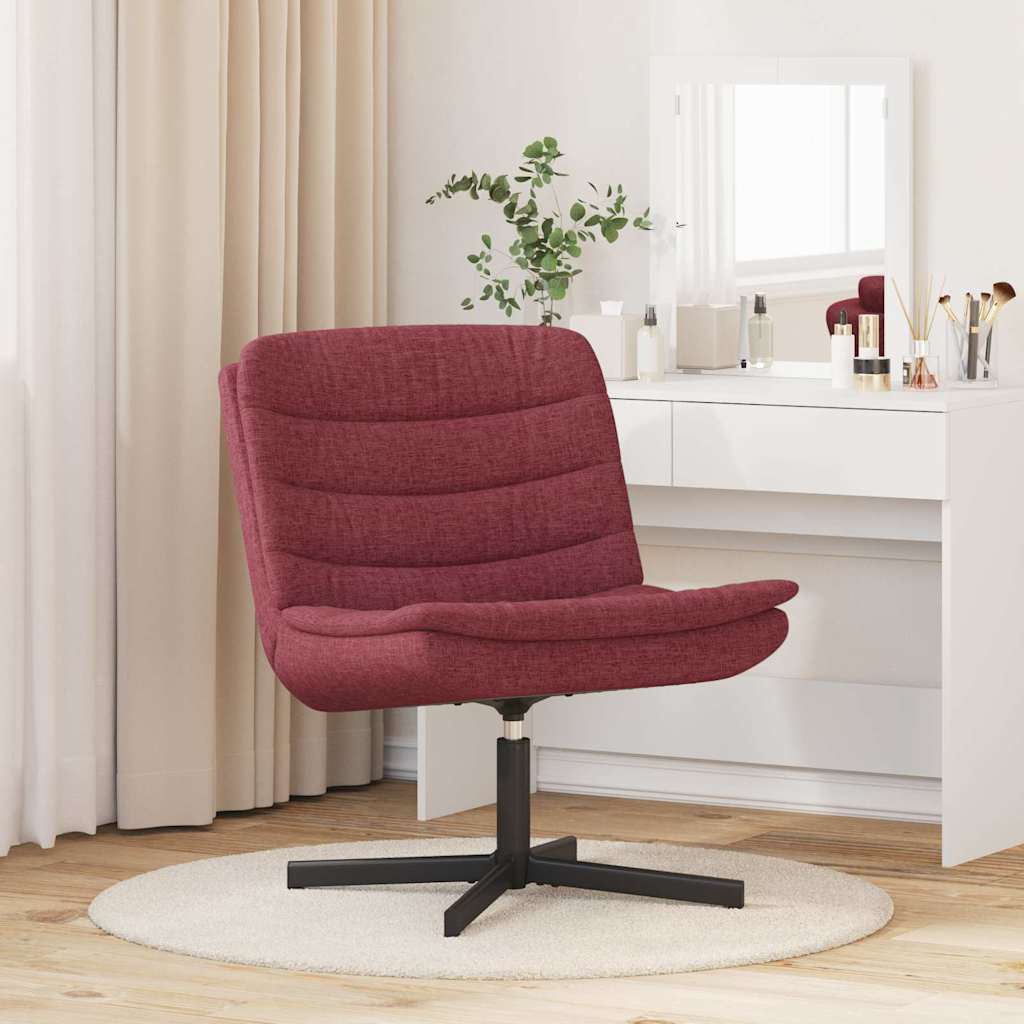 Drehstuhl Weinrot 63 x 75 x 76 cm Stoff