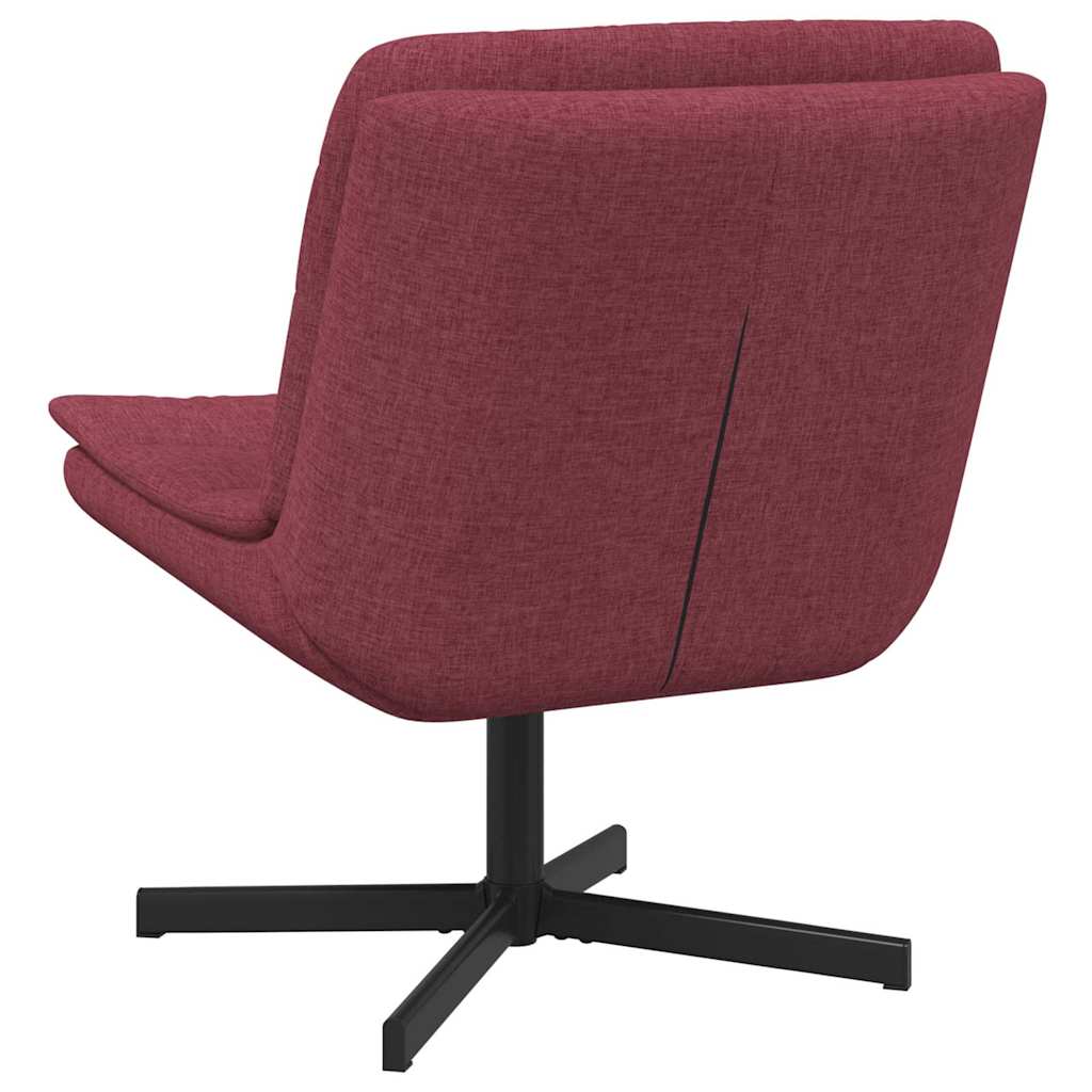 Drehstuhl Weinrot 63 x 75 x 76 cm Stoff