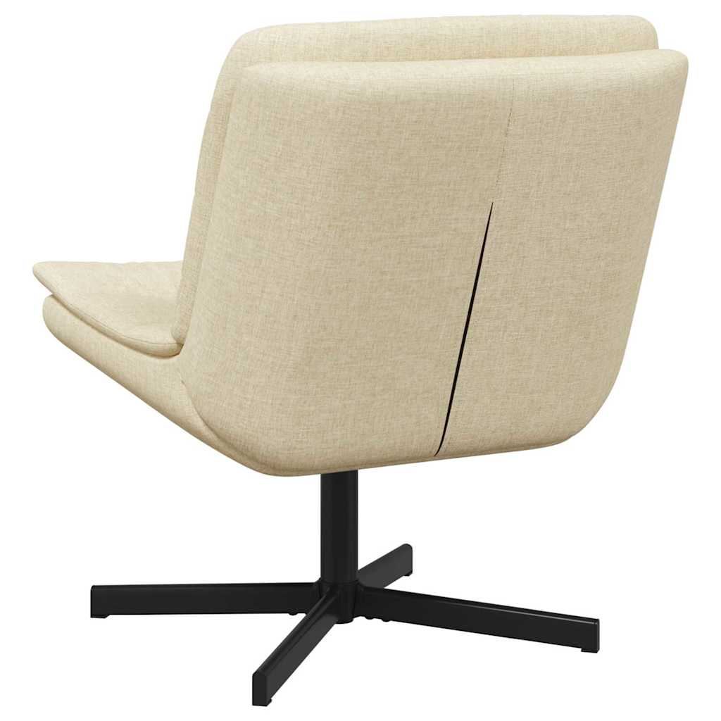 Drehstuhl Creme 63 x 75 x 76 cm Stoff
