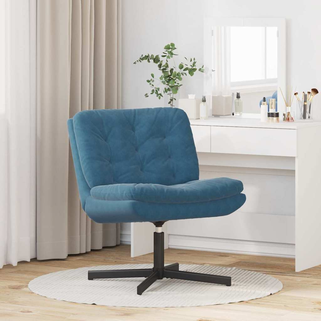 Drehender Entspannungsstuhl Sonstiges Blau 63 x 75 x 76 cm Samt