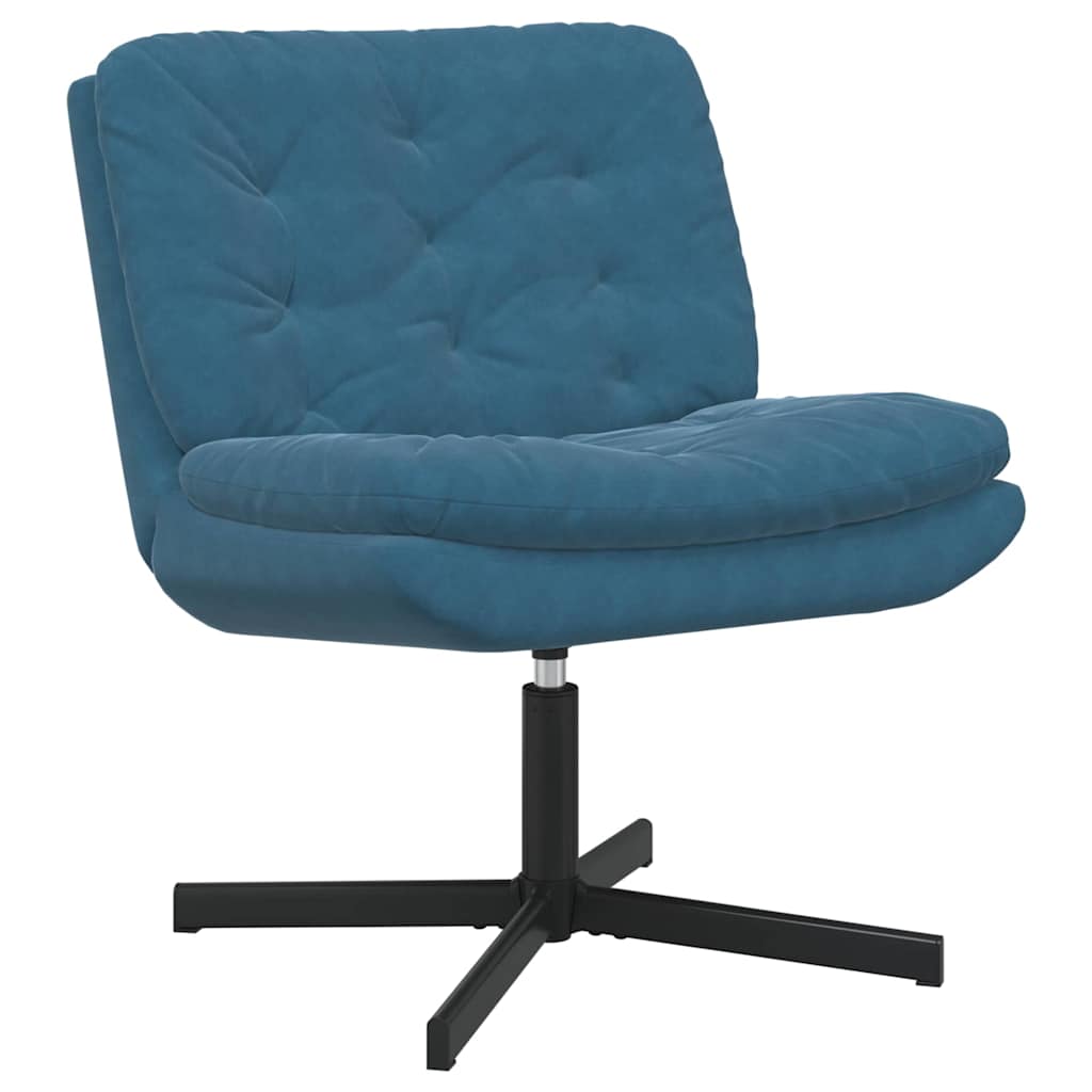 Drehender Entspannungsstuhl Sonstiges Blau 63 x 75 x 76 cm Samt