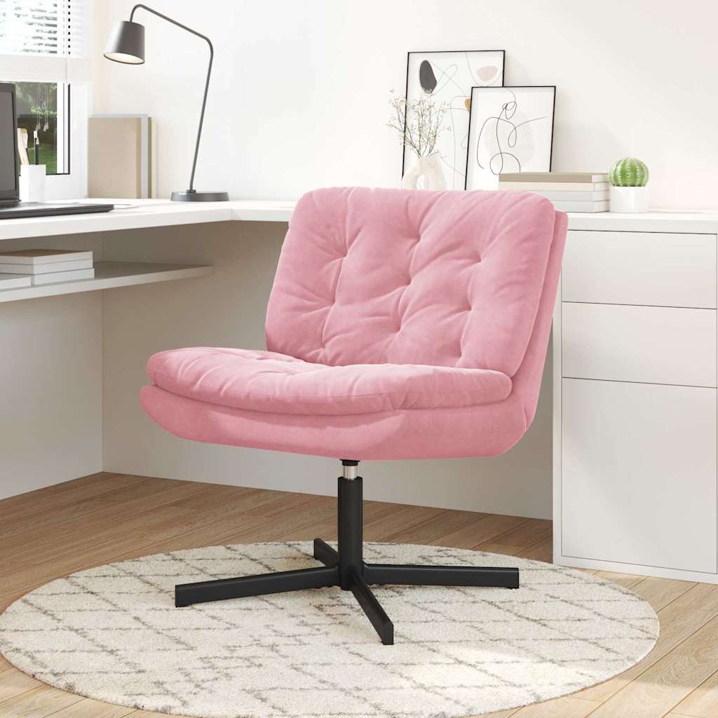 Drehender Entspannungsstuhl Sonstiges Rosa 63 x 75 x 76 cm Samt