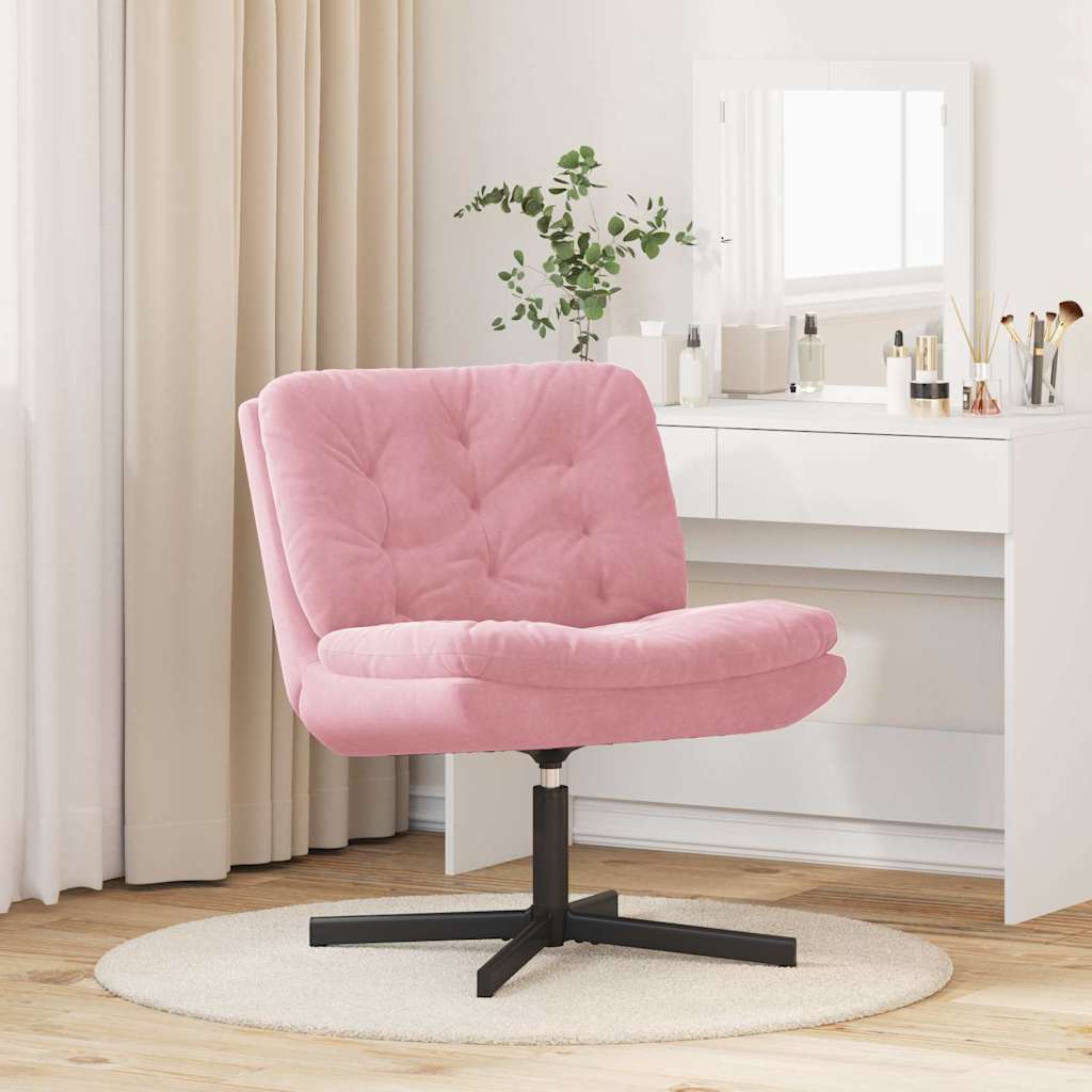 Drehender Entspannungsstuhl Sonstiges Rosa 63 x 75 x 76 cm Samt