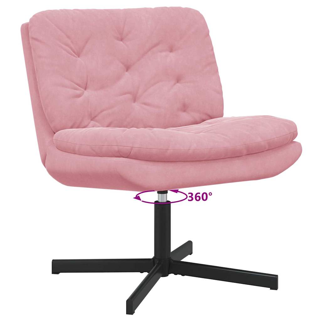 Drehender Entspannungsstuhl Sonstiges Rosa 63 x 75 x 76 cm Samt