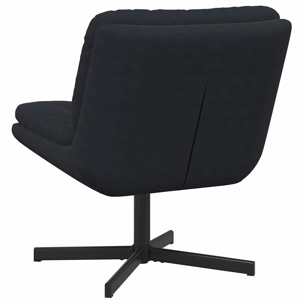Drehender Entspannungsstuhl Schwarz 63 x 75 x 76 cm Samt