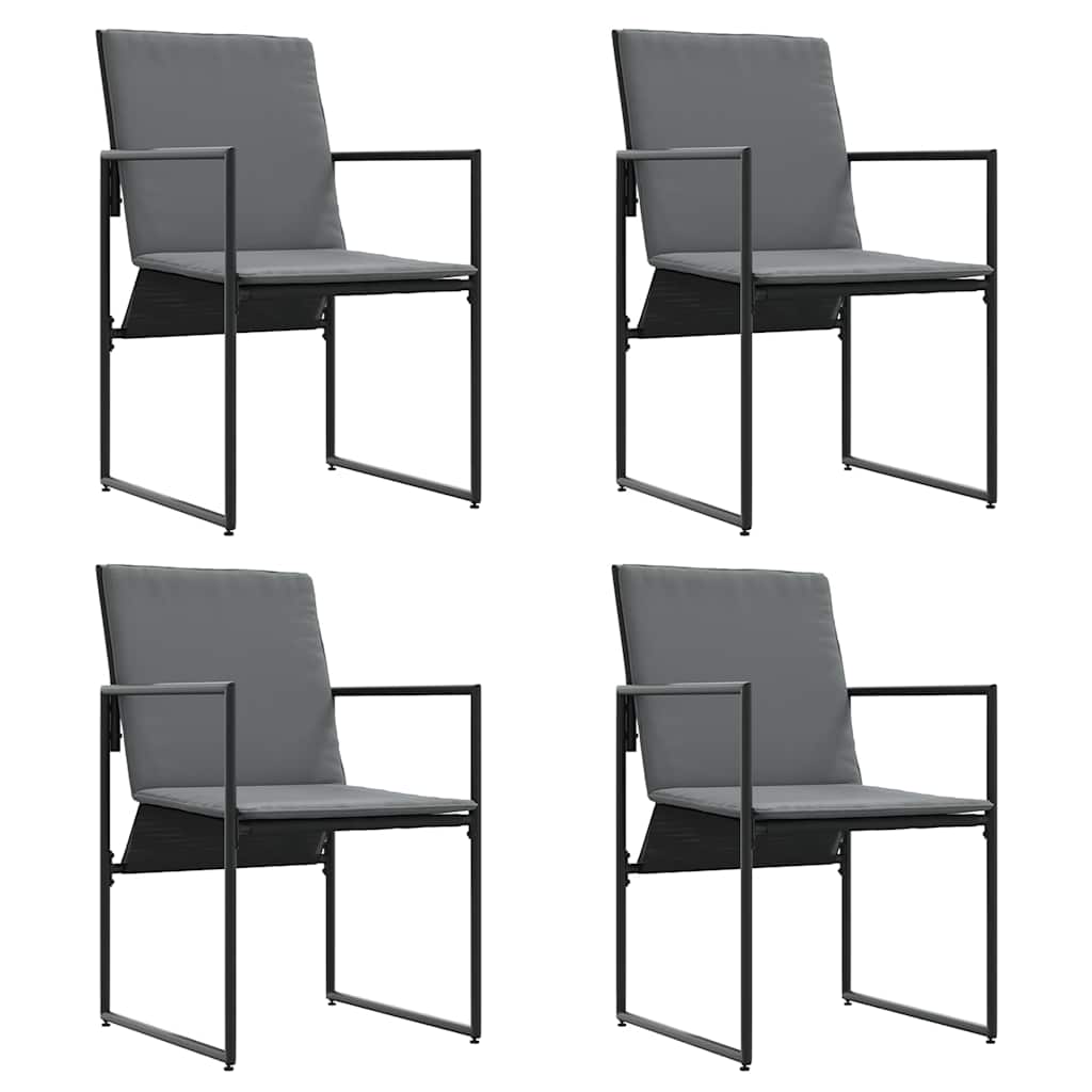 Garten Essgruppe 5 pcs Schwarz Stahl