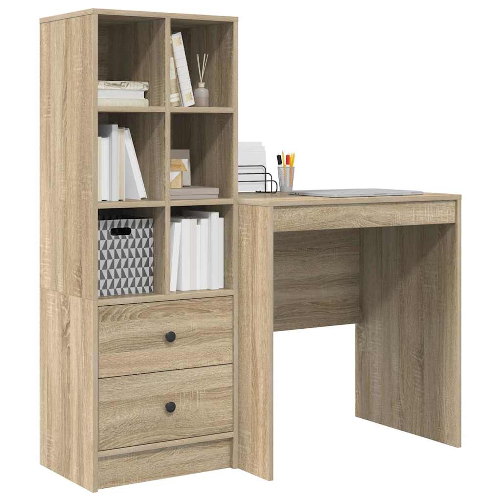 Schreibtisch mit Stauraum 2 pcs Sonoma Eiche 70 x 50 x 76 cm