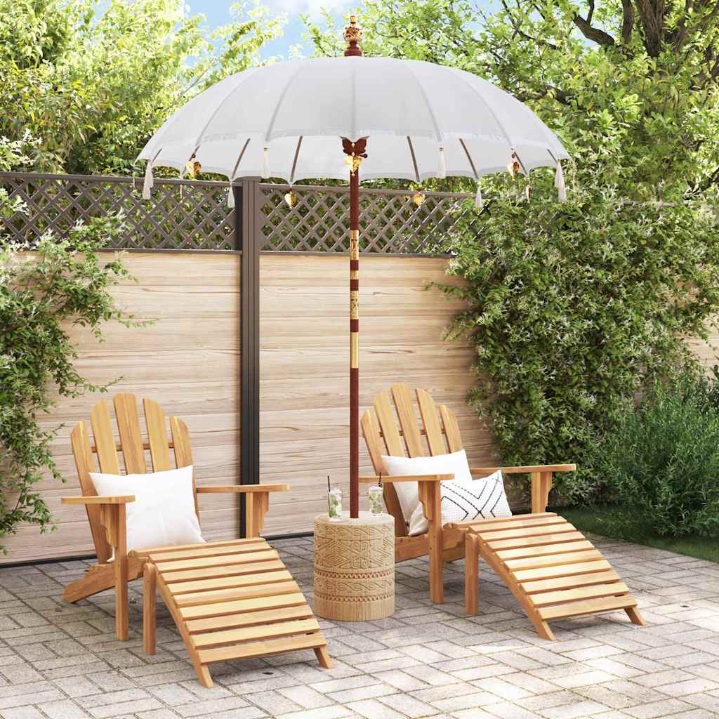 Balinesischer Sonnenschirm Creme (180-190) x 260 cm