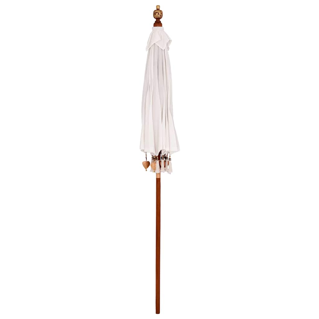 Balinesischer Sonnenschirm Creme (180-190) x 260 cm