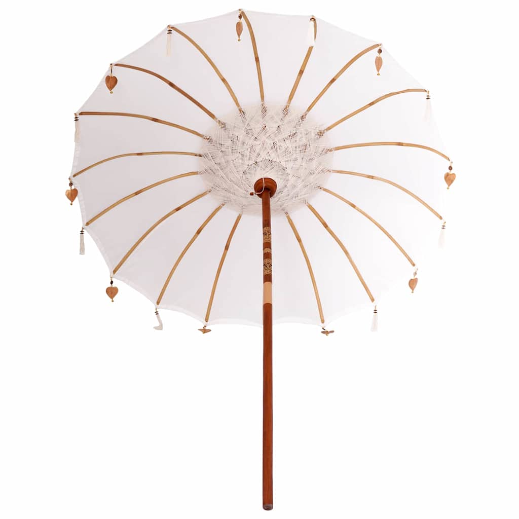 Balinesischer Sonnenschirm Creme (180-190) x 260 cm