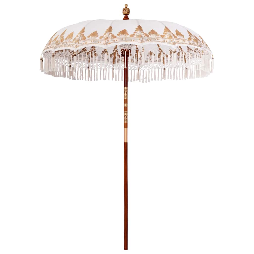 Balinesischer Sonnenschirm Creme (180-190) x 260 cm