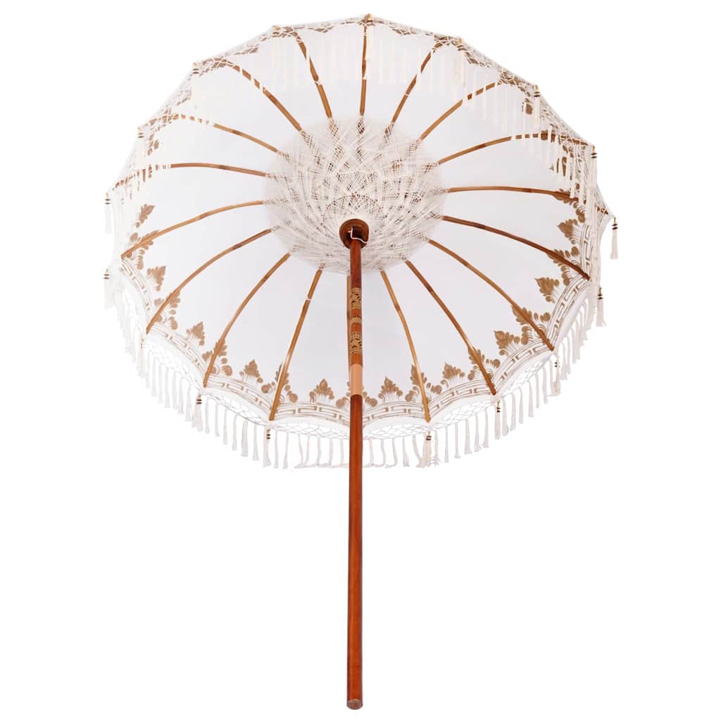 Balinesischer Sonnenschirm Creme (180-190) x 260 cm